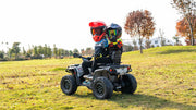 2026 Licensed 24V Can Am Outlander 2 Seater Kids Ride on ATV, 4x200 Watts Motors, Rubber Tires, Leather Seat