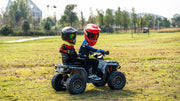 2026 Licensed 24V Can Am Outlander 2 Seater Kids Ride on ATV, 4x200 Watts Motors, Rubber Tires, Leather Seat