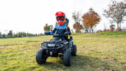 2026 Licensed 24V Can Am Outlander 2 Seater Kids Ride on ATV, 4x200 Watts Motors, Rubber Tires, Leather Seat