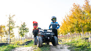 2026 Licensed 24V Can Am Outlander 2 Seater Kids Ride on ATV, 4x200 Watts Motors, Rubber Tires, Leather Seat