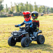 2026 Licensed 24V Can Am Outlander 2 Seater Kids Ride on ATV, 4x200 Watts Motors, Rubber Tires, Leather Seat