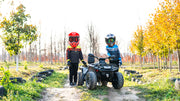 2026 Licensed 24V Can Am Outlander 2 Seater Kids Ride on ATV, 4x200 Watts Motors, Rubber Tires, Leather Seat