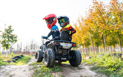 2026 Licensed 24V Can Am Outlander 2 Seater Kids Ride on ATV, 4x200 Watts Motors, Rubber Tires, Leather Seat