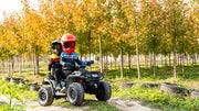 2026 Licensed 24V Can Am Outlander 2 Seater Kids Ride on ATV, 4x200 Watts Motors, Rubber Tires, Leather Seat