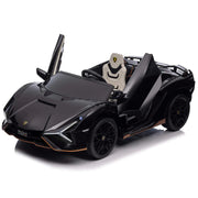 2027 Licensed 24V Luxurious Lamborghini Sian Kids Ride On Sport Car, Rubber Tires, Leather Seat, with Remote Control