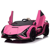 2027 Licensed 24V Luxurious Lamborghini Sian Kids Ride On Sport Car, Rubber Tires, Leather Seat, with Remote Control