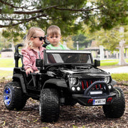 The Lightning 24V Jeep Style Kids Ride-On Car, Rubber Tires, Leather Seat with Parental Remote, Upgraded LED Light Kit
