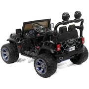 The Lightning 24V Jeep Style Kids Ride-On Car, Rubber Tires, Leather Seat with Parental Remote, Upgraded LED Light Kit