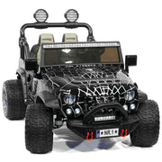 The Lightning 24V Jeep Style Kids Ride-On Car, Rubber Tires, Leather Seat with Parental Remote, Upgraded LED Light Kit