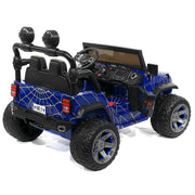 The Lightning 24V Jeep Style Kids Ride-On Car, Rubber Tires, Leather Seat with Parental Remote, Upgraded LED Light Kit