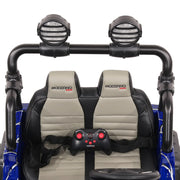 The Lightning 24V Jeep Style Kids Ride-On Car, Rubber Tires, Leather Seat with Parental Remote, Upgraded LED Light Kit