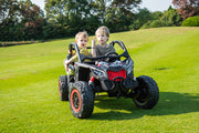 2026 Officially Licensed 2x24V LX Performance Can-Am Maverick 4WD Edition 2-Seater Pack Kids Ride on Buggy Eva Wheels Leather Seats RC