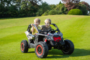 2026 Officially Licensed 2x24V LX Performance Can-Am Maverick 4WD Edition 2-Seater Pack Kids Ride on Buggy Eva Wheels Leather Seats RC