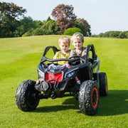 2026 Officially Licensed 2x24V LX Performance Can-Am Maverick 4WD Edition 2-Seater Pack Kids Ride on Buggy Eva Wheels Leather Seats RC