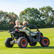 2026 Officially Licensed 2x24V LX Performance Can-Am Maverick 4WD Edition 2-Seater Pack Kids Ride on Buggy Eva Wheels Leather Seats RC