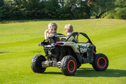 2026 Officially Licensed 2x24V LX Performance Can-Am Maverick 4WD Edition 2-Seater Pack Kids Ride on Buggy Eva Wheels Leather Seats RC