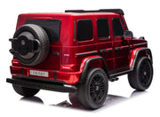 2026 Platinum XXL Mercedes G63 2x24V/4WD Kids Ride On Car with MP4, Rubber EVA Wheels & Leather Seats