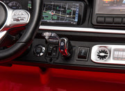 2026 Platinum XXL Mercedes G63 2x24V/4WD Kids Ride On Car with MP4, Rubber EVA Wheels & Leather Seats