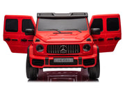 2026 Platinum XXL Mercedes G63 2x24V/4WD Kids Ride On Car with MP4, Rubber EVA Wheels & Leather Seats