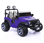 The Lightning 24V Jeep Style Kids Ride-On Car, Rubber Tires, Leather Seat with Parental Remote, Upgraded LED Light Kit