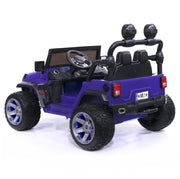 The Lightning 24V Jeep Style Kids Ride-On Car, Rubber Tires, Leather Seat with Parental Remote, Upgraded LED Light Kit