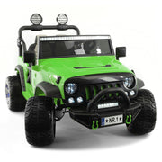 The Lightning 24V Jeep Style Kids Ride-On Car, Rubber Tires, Leather Seat with Parental Remote, Upgraded LED Light Kit