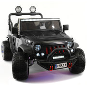 The Lightning 24V Jeep Style Kids Ride-On Car, Rubber Tires, Leather Seat with Parental Remote, Upgraded LED Light Kit