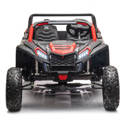 Buggy de dunas Beast XL de 48 V y 4 plazas con motor sin escobillas avanzado, asientos de cuero y neumáticos de goma.