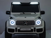 2026 Platinum XXL Mercedes G63 2x24V/4WD Kids Ride On Car with MP4, Rubber EVA Wheels & Leather Seats