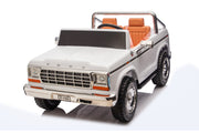 Licensed 1980 24V Ford 150 Retro 2 Seater Kids Ride on Truck, Leather Seat, Rubber Tires, with RC