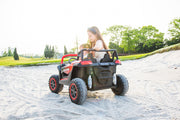 2026 XXL Dune Buggy 24V 2 Seater Kids Ride On Car 4x4 With Remote Control Adjustable Seat Rubber Tires