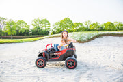 2026 XXL Dune Buggy 24V 2 Seater Kids Ride On Car 4x4 With Remote Control Adjustable Seat Rubber Tires