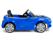 12V Chevrolet Camaro 2SS Kids Ride On One Seater Electric Car with Leather Seat, Rubber Tires and RC