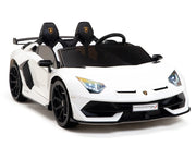 Lamborghini SVJ Drifting de 24 V, coche de dos plazas para niños con control remoto y licencia mejorada