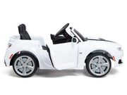 12V Chevrolet Camaro 2SS Kids Ride On One Seater Electric Car with Leather Seat, Rubber Tires and RC