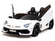 Lamborghini SVJ Drifting de 24 V, coche de dos plazas para niños con control remoto y licencia mejorada