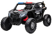 2026 24V Police Dune Buggy 2 Seater Ride On Car, Rubber Tires, Leather Seat With Remote Control