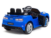 12V Chevrolet Camaro 2SS Kids Ride On One Seater Electric Car with Leather Seat, Rubber Tires and RC