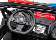 2026 24V Police Dune Buggy 2 Seater Ride On Car, Rubber Tires, Leather Seat With Remote Control