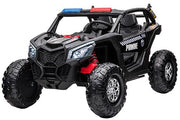 2026 24V Police Dune Buggy 2 Seater Ride On Car, Rubber Tires, Leather Seat With Remote Control