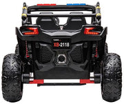 2026 24V Police Dune Buggy 2 Seater Ride On Car, Rubber Tires, Leather Seat With Remote Control