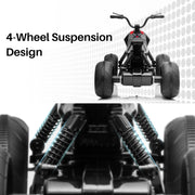 24V Sport Utility Edition Kids Ride On 2 Seater Electric ATV With Rubber Wheels and Leather Seat
