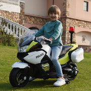 2025 24V Police Officer Kids Ride On Electric Motorcycle with Removable Stabilizing Wheels