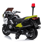 2024 24V Police Officer Ride-On Motorcycle w/ Removable Stabilizing Wheels, SD, USB