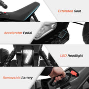 24V Sport Utility Edition Kids Ride On 2 Seater Electric ATV With Rubber Wheels and Leather Seat