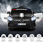 2024 12V Mercedes Benz SL500 Kids Ride On Police Car with LED Siren Lights with Remote Control