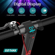 Gotrax GXL V2 Electric Scooter, 8.5" Pneumatic Tire EABS and Rear Disk Brake Lightweight Aluminum Alloy Frame and Cruise Control Foldable E-scooter
