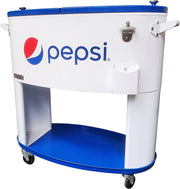 Permasteel Sporty Oval Patio Cooler Pepsi - 80QT