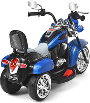 2025 Chopper Style Kids Ride On 3 Wheel Electric Trike Style Motorcycle