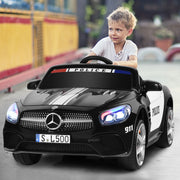 2025 12V Mercedes Benz SL500 Kids Ride On One Seater Electric Police Car with LED Siren Lights and RC